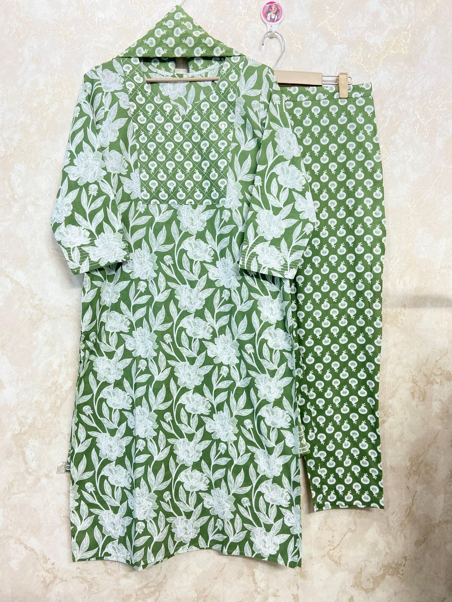 Soha Hand Printed Cotton Set - Ramya