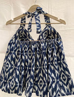 Load image into Gallery viewer, Blue IKat Halter Neck Top
