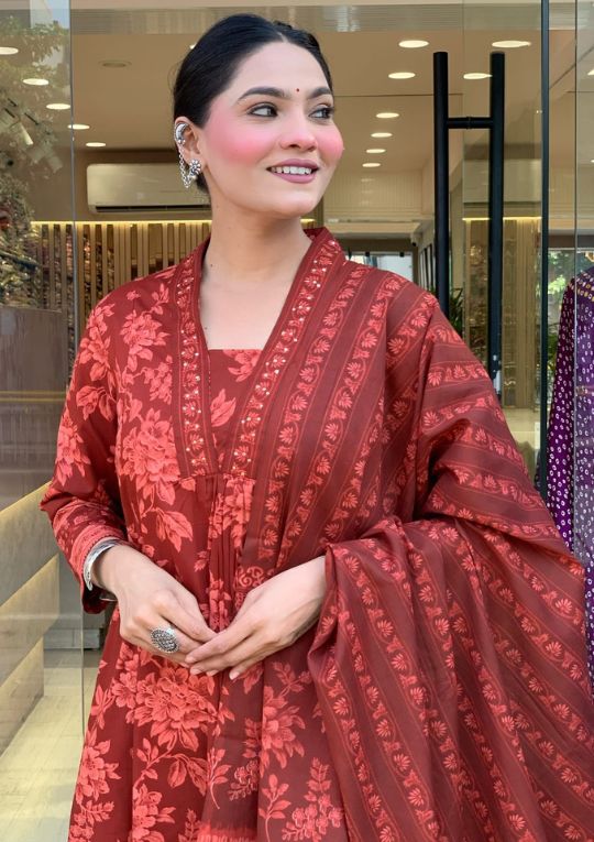 Ruhani Anarkali Suit Set