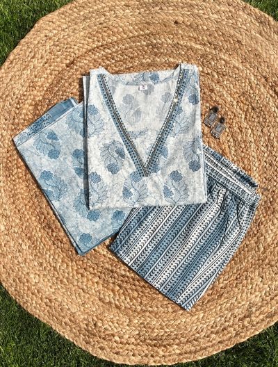 Amara Floral Boota Kurta Set