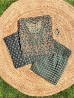 Load image into Gallery viewer, Green Kalamkari Kurta Set

