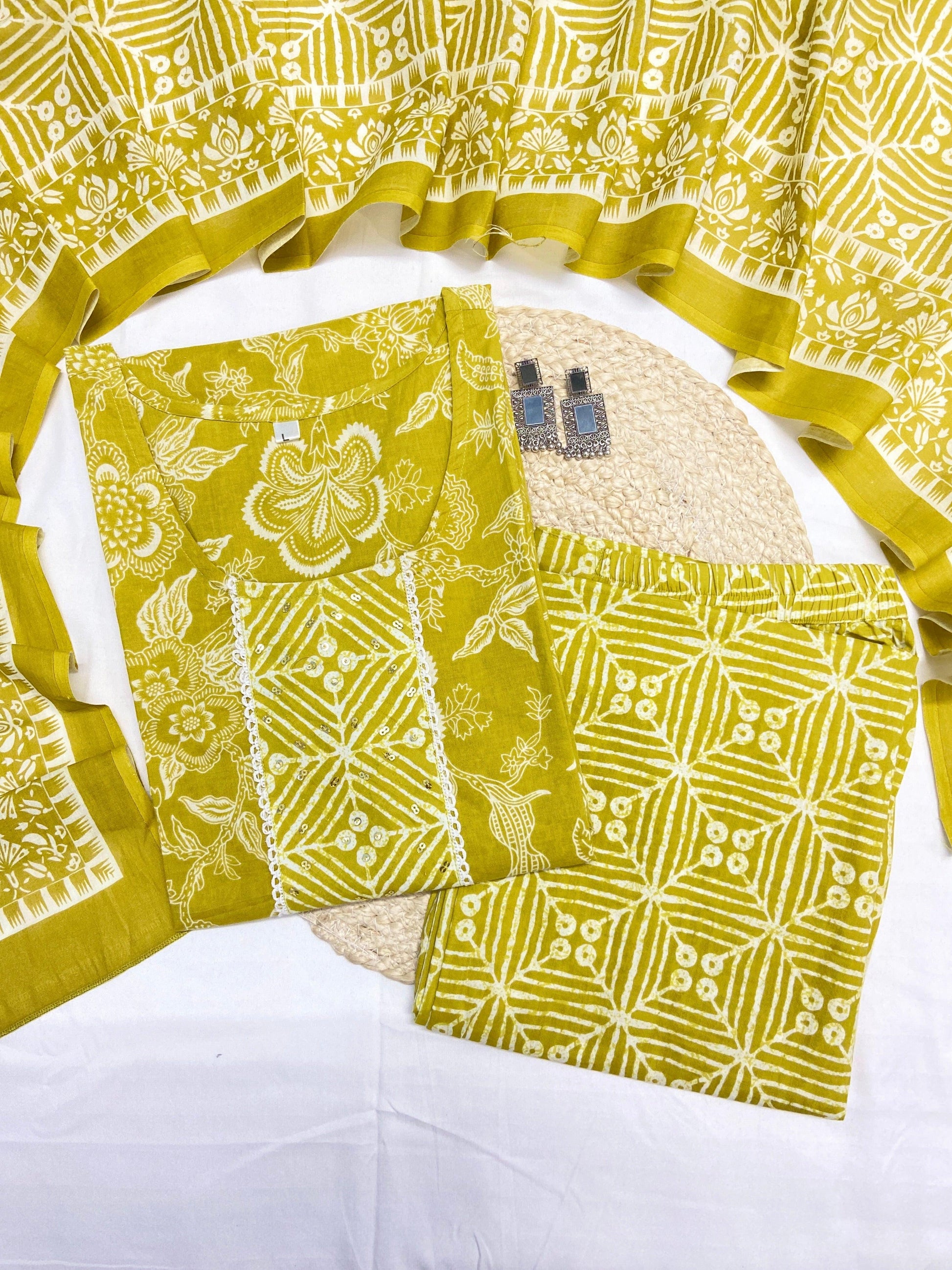 Gul Pure Cotton Stitched Kurta Set - Ramya