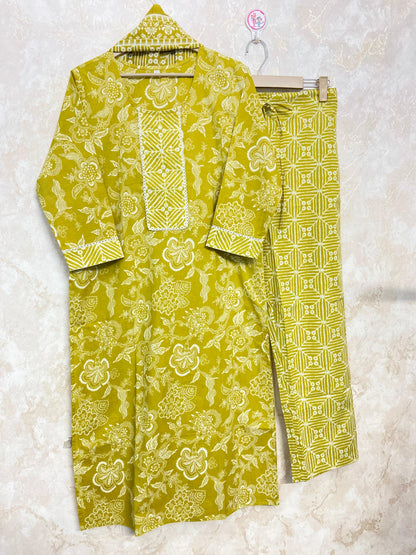 Gul Pure Cotton Stitched Kurta Set - Ramya