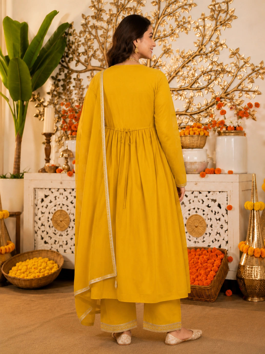 party wear Anarkali suit set