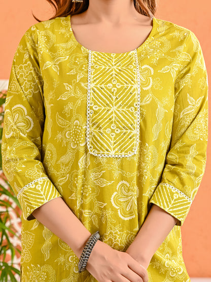 Gul Pure Cotton Stitched Kurta Set - Ramya
