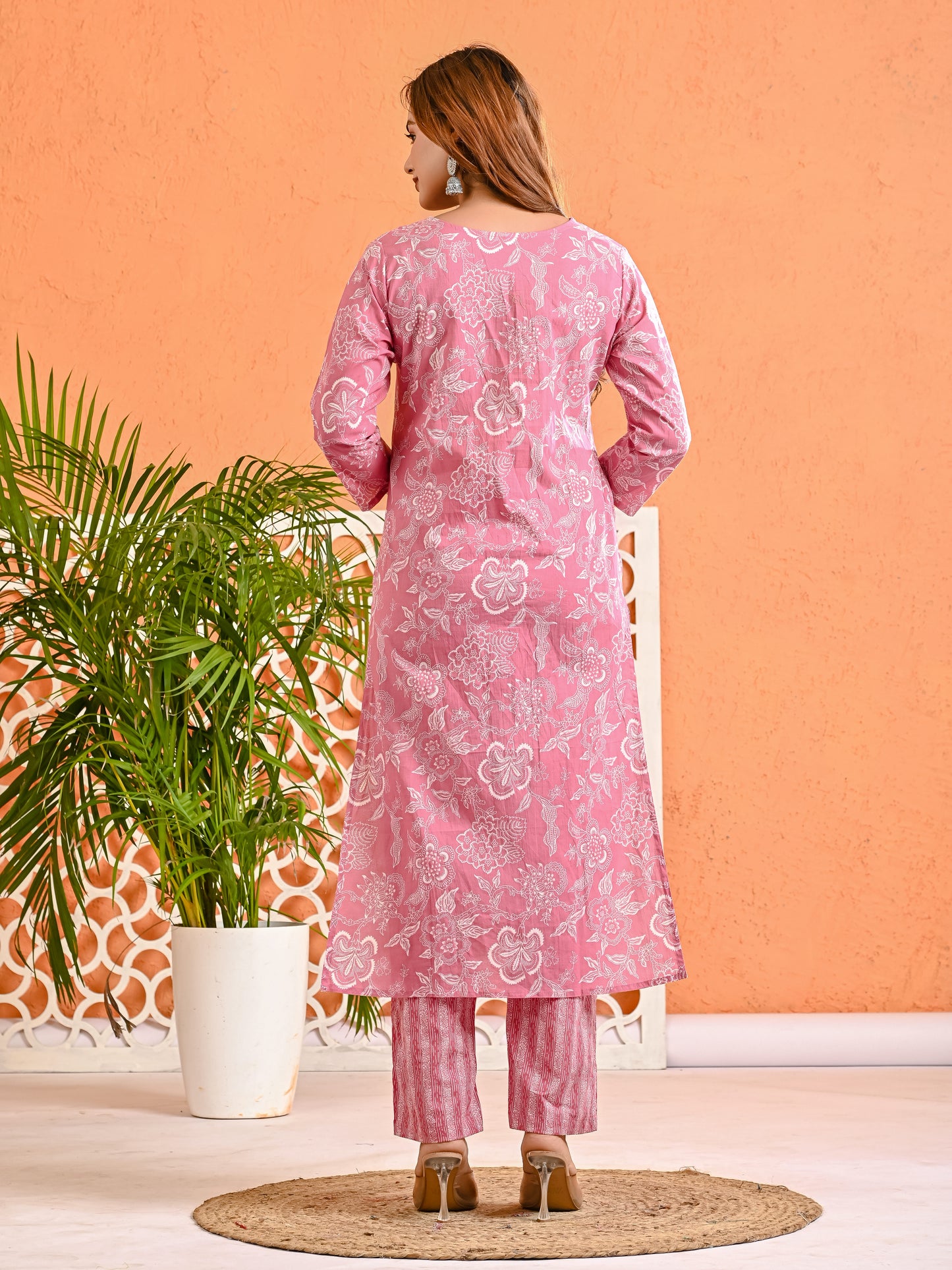 Surkhi-Jaipuri Cotton Suit Set with Dupatta - Ramya