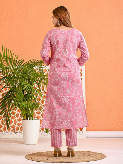 Surkhi-Jaipuri Cotton Suit Set with Dupatta - Ramya