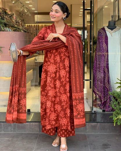 Ruhani A-Line Suit Set - Ramya