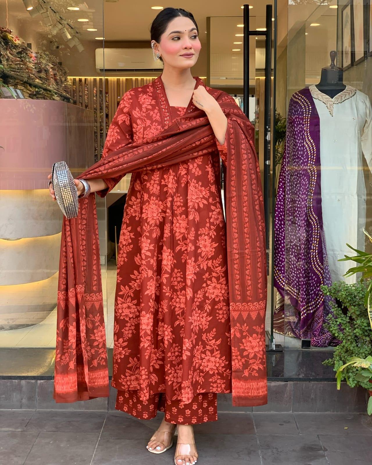 Ruhani A-Line Suit Set - Ramya